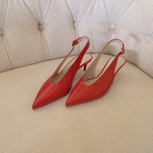ZARA red slingbacks.